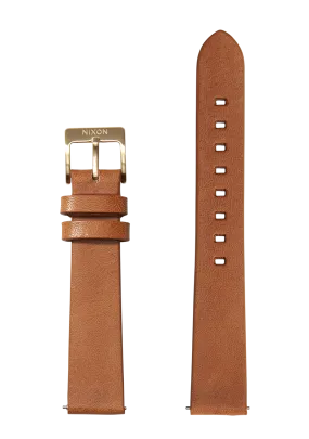 16mm Veg Tanned Leather Band - Saddle