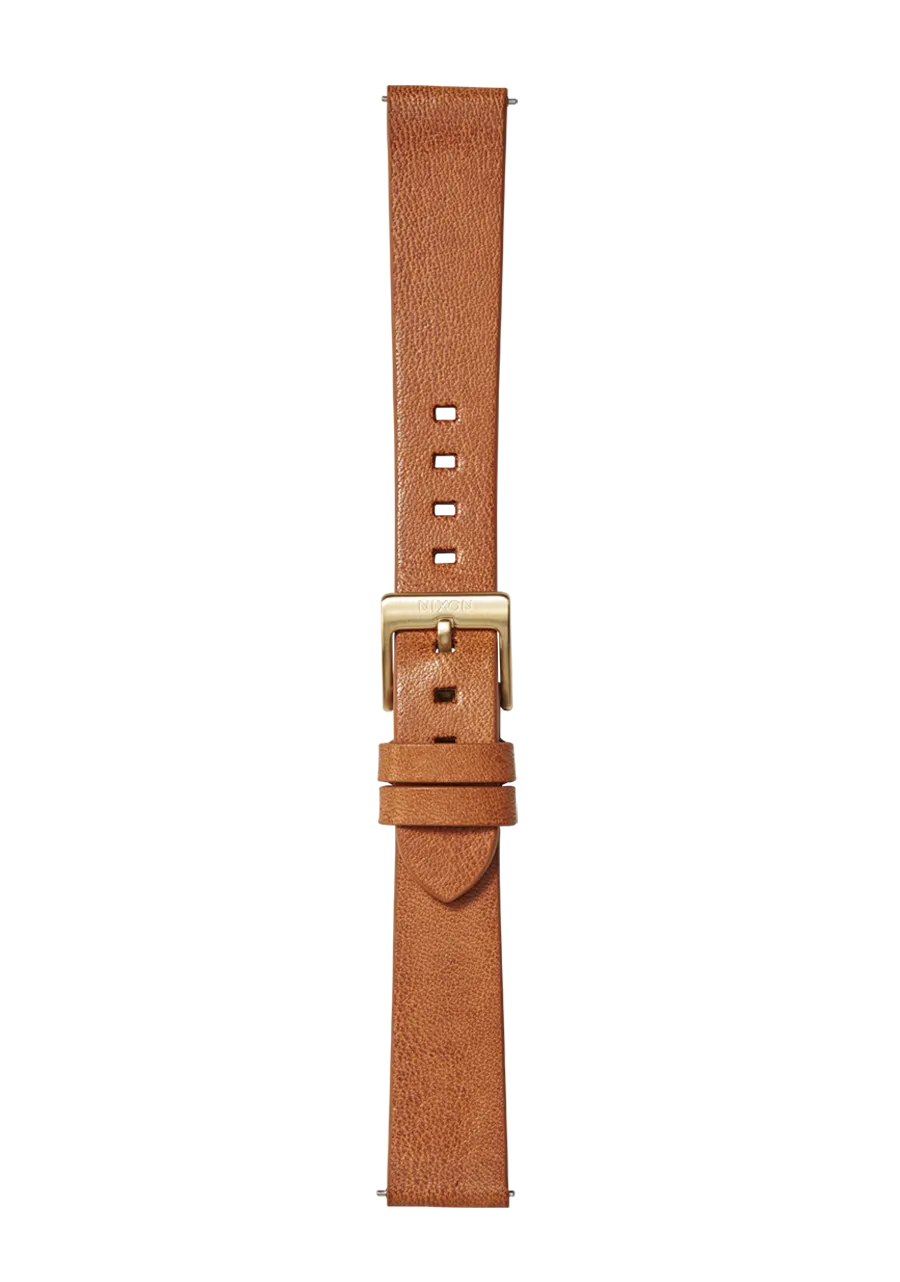 16mm Veg Tanned Leather Band - Saddle