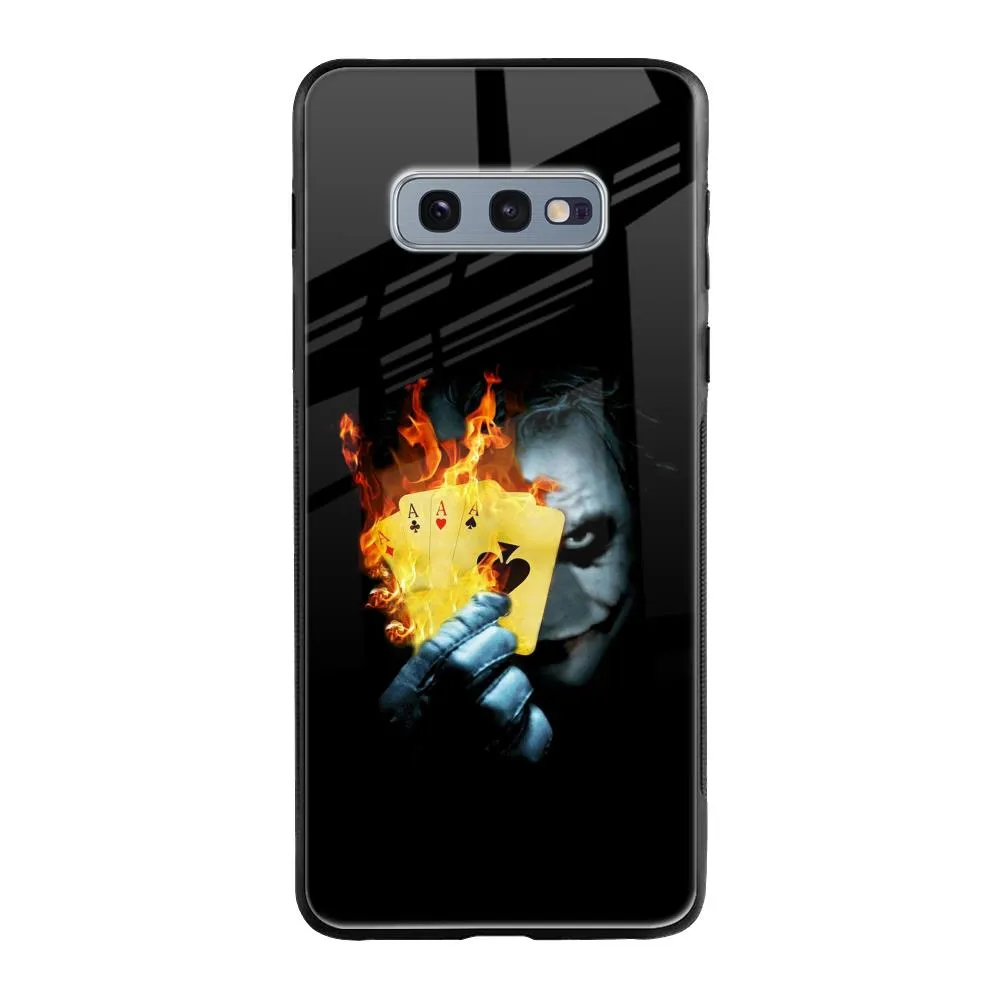 AAA Joker Glass Case for Samsung Galaxy S10E