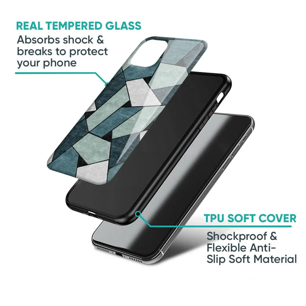 Abstact Tiles Glass Case for Oppo F21s Pro