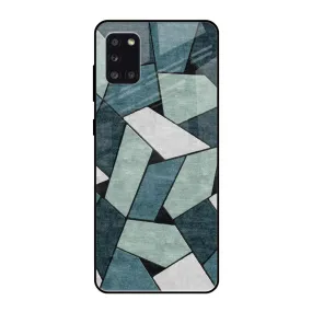 Abstact Tiles Glass Case for Samsung Galaxy A31