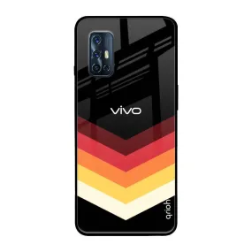 Abstract Arrow Pattern Glass Case For Vivo V19