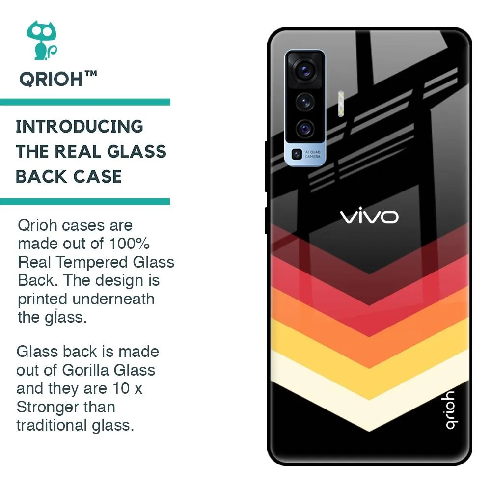 Abstract Arrow Pattern Glass Case For Vivo X50