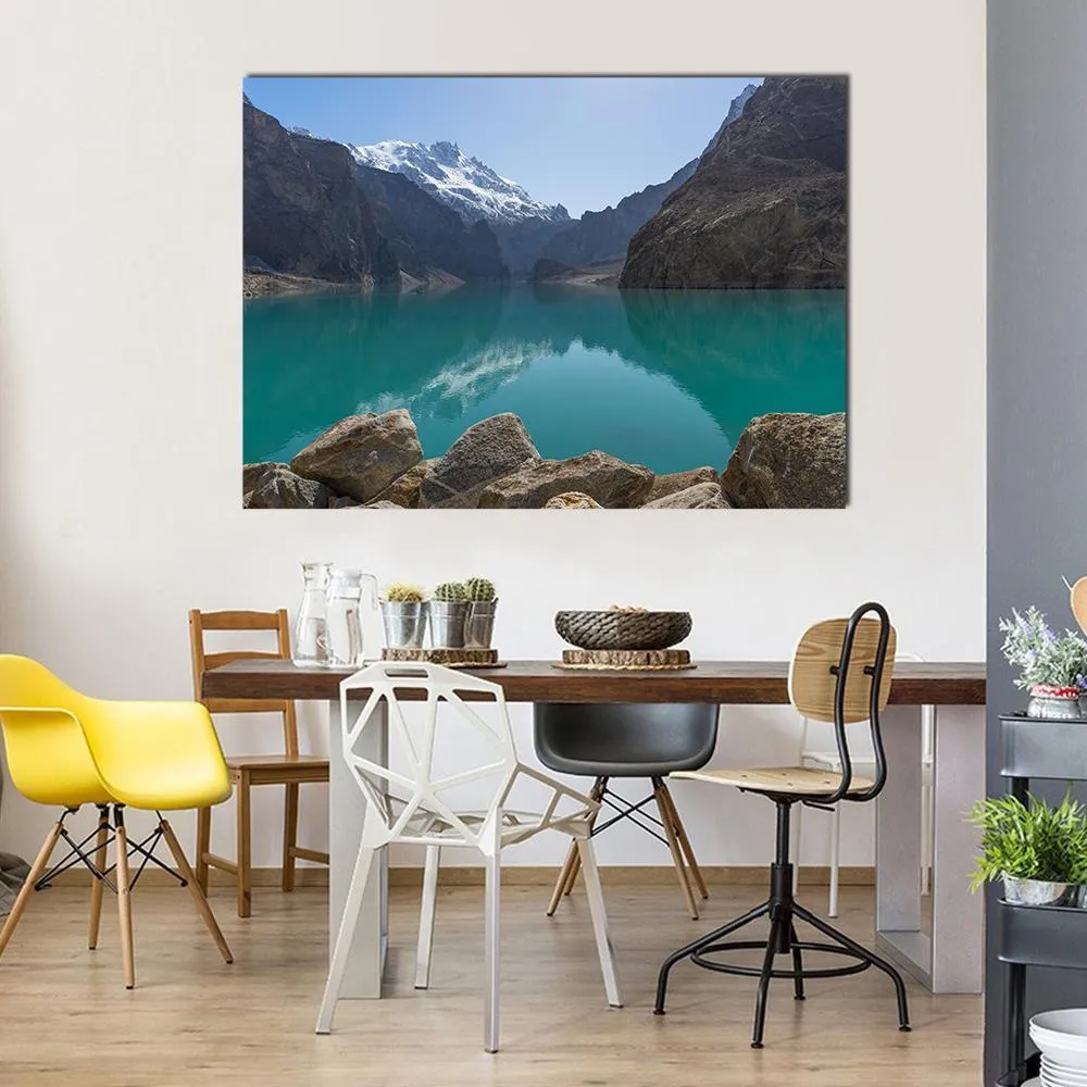 Attabad Lake In Gilgit  Pakistan Canvas Wall Art