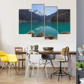 Attabad Lake In Gilgit  Pakistan Canvas Wall Art