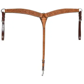 Billy Cook Saddlery 2" Roughout Floral Tooled Breast Collar