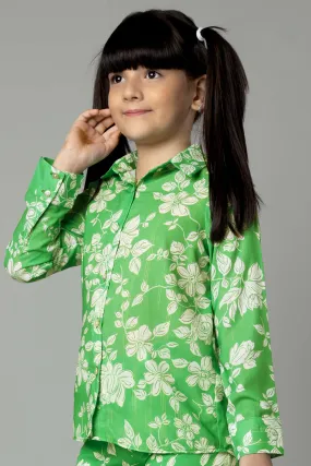 Bright and Eye-Catching Floral Shirt For Girls