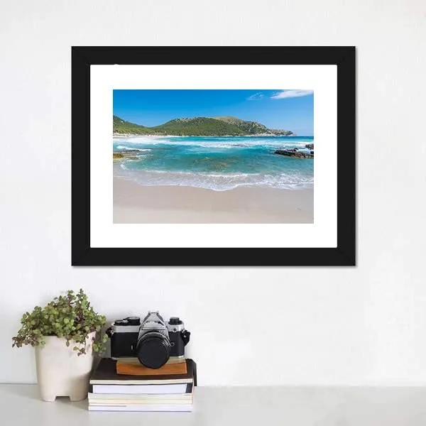 Cala Agulla On Mallorca Canvas Wall Art