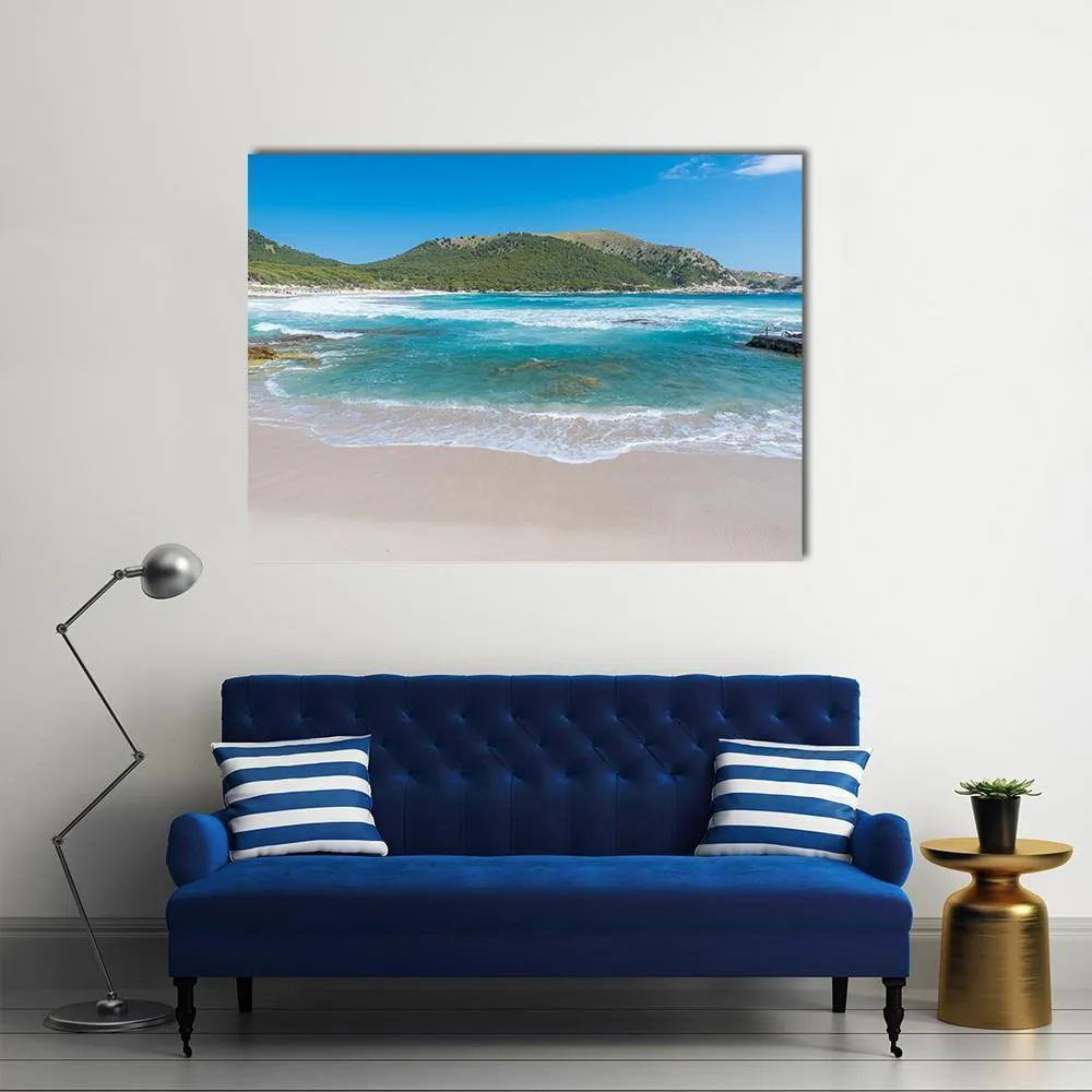 Cala Agulla On Mallorca Canvas Wall Art