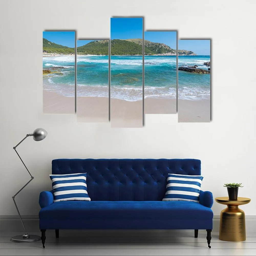 Cala Agulla On Mallorca Canvas Wall Art