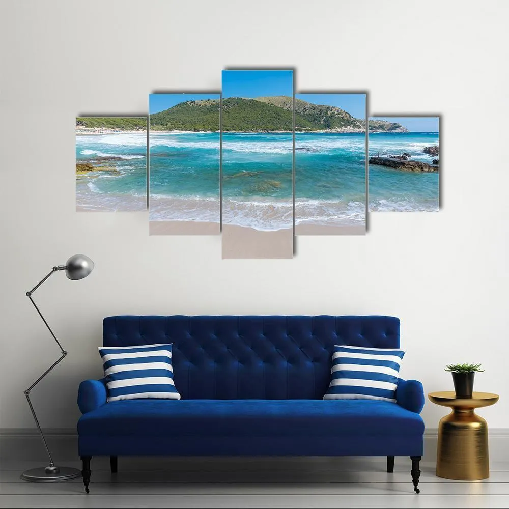 Cala Agulla On Mallorca Canvas Wall Art