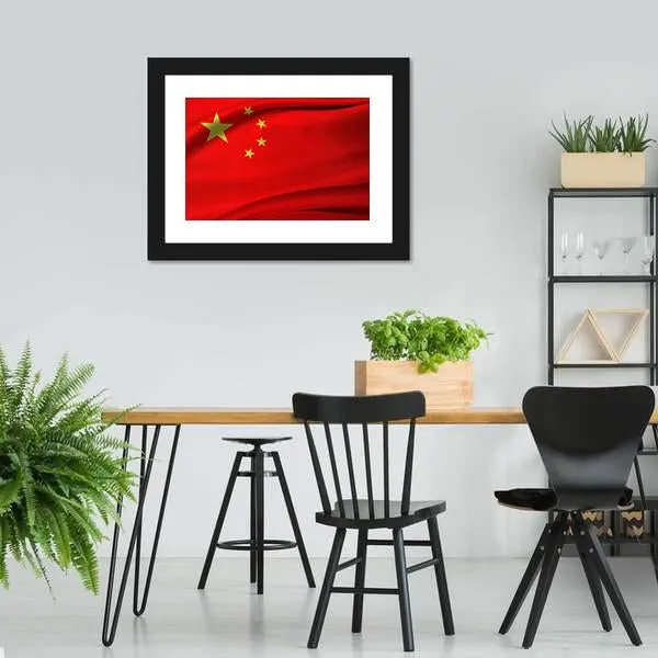 Chinese Flag Canvas Wall Art