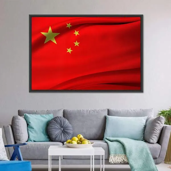 Chinese Flag Canvas Wall Art