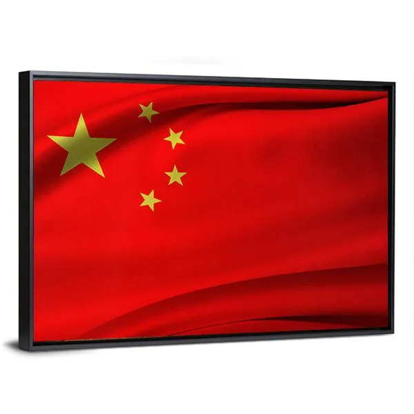 Chinese Flag Canvas Wall Art