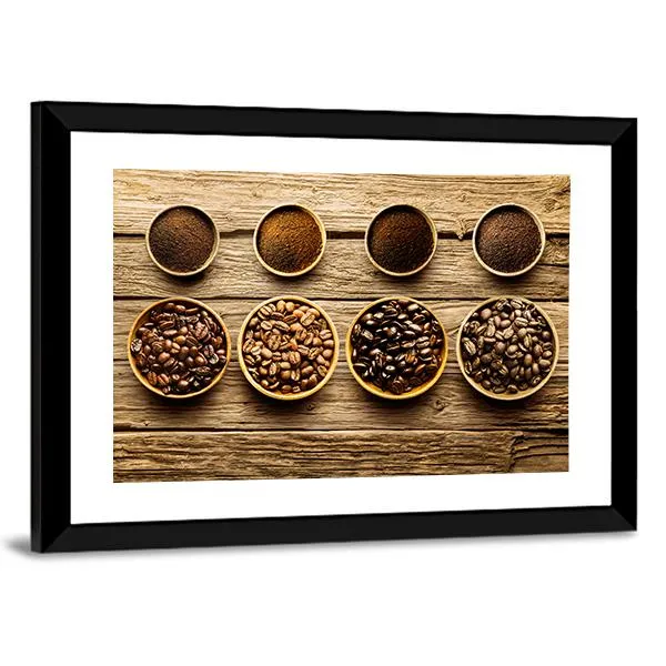 Coffee Beans & Powder Canvas Wall Art