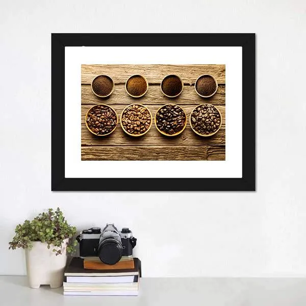 Coffee Beans & Powder Canvas Wall Art