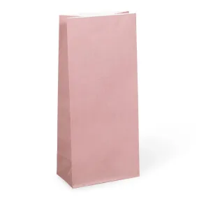 Earth Collection Medium Dusty Pink Paper Party Bags 26cm x 13cm - Packet of 12