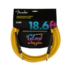 Fender 099-0818-119 Pro 18.6' Glow In Dark Cable(Orange)