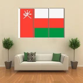 Flag Of Oman Canvas Wall Art