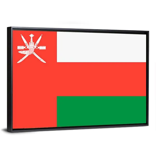 Flag Of Oman Canvas Wall Art