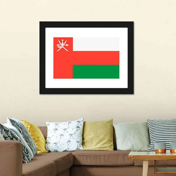 Flag Of Oman Canvas Wall Art