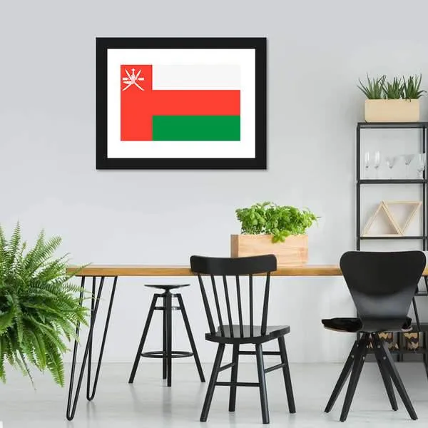 Flag Of Oman Canvas Wall Art