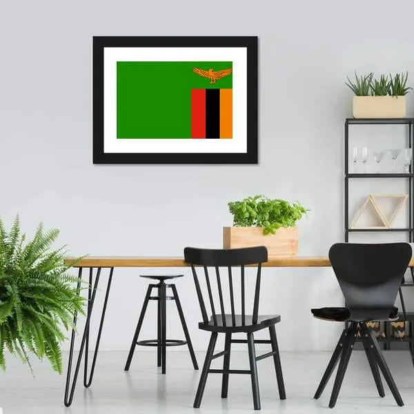 Flag Of Zambia Canvas Wall Art