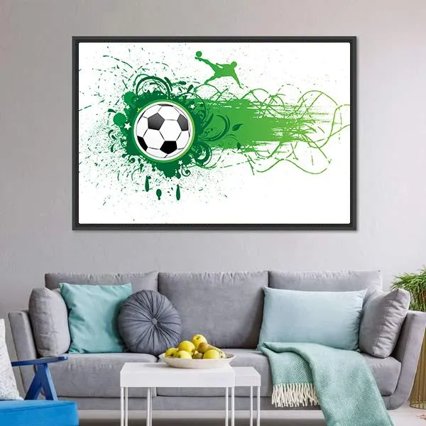 Football Banner Canvas Wall Art