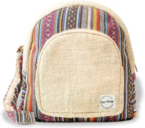 Hemp Mini Backpack Purse – Lightweight Boho Daypack for Women