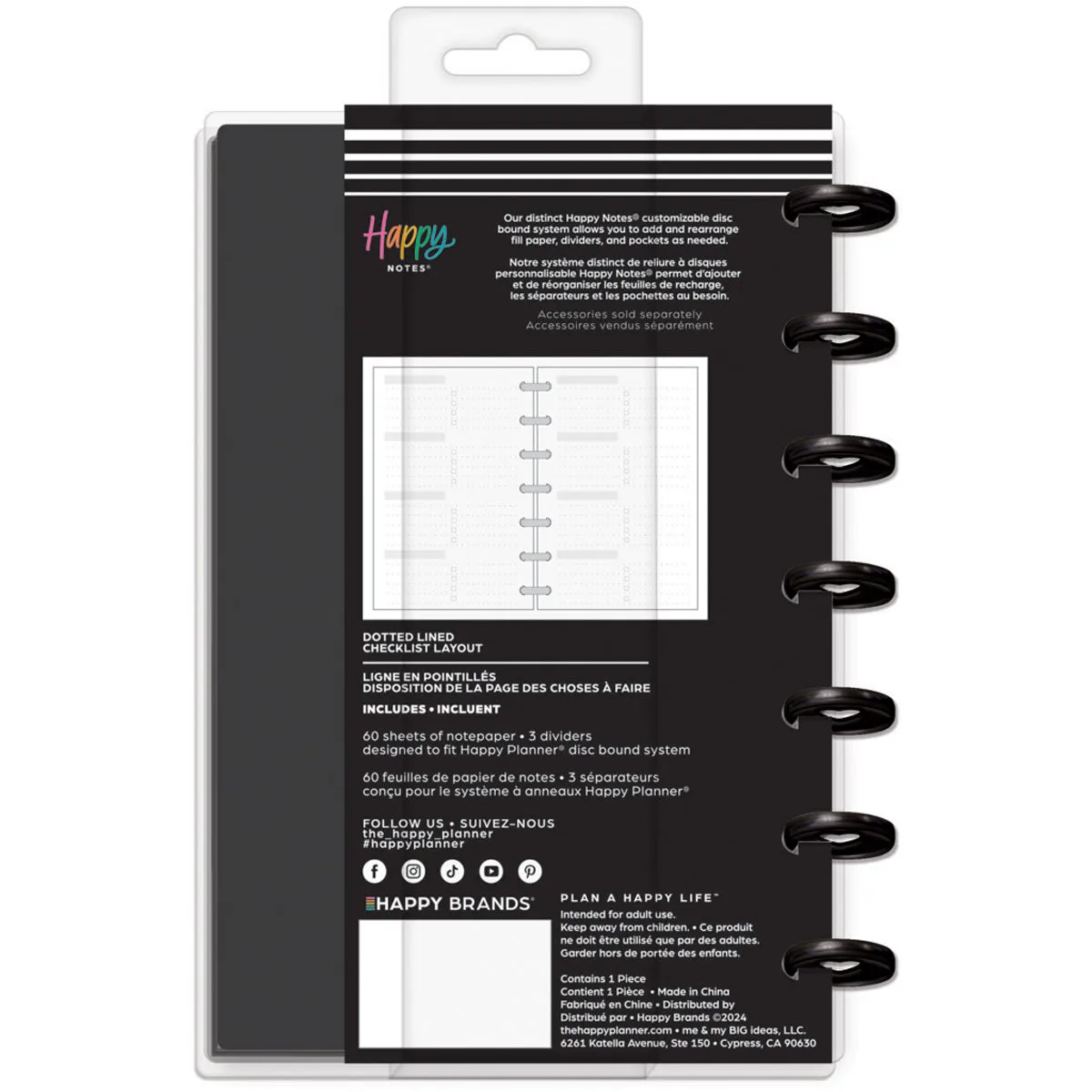 *IMPERFECT* Happy Planner Modern Impression Fitness Mini Notebook - Dot Grid