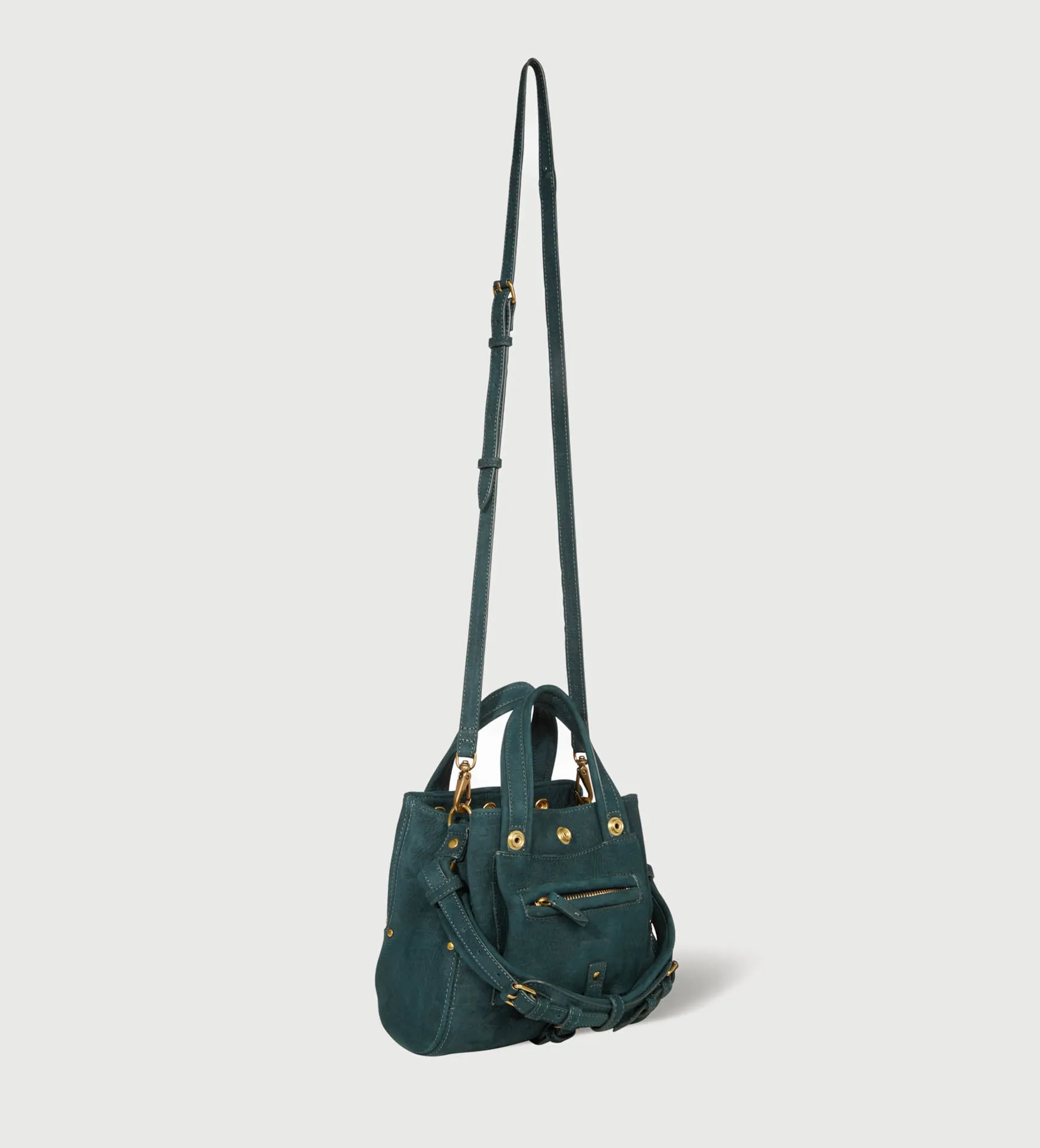 JEROME DREYFUSS SHOULDER BAG BILLY NANO TA GREEN