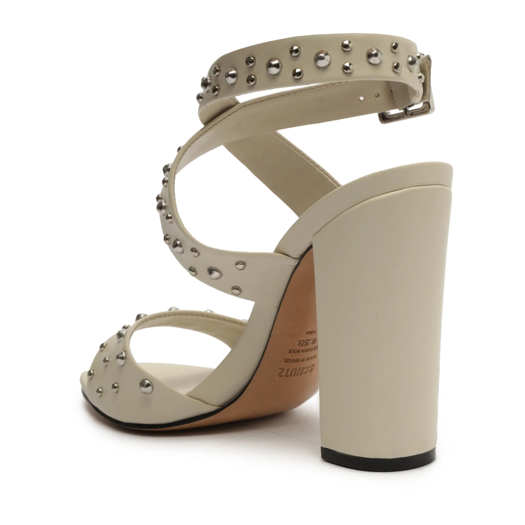 Lizzy Block Leather Sandal