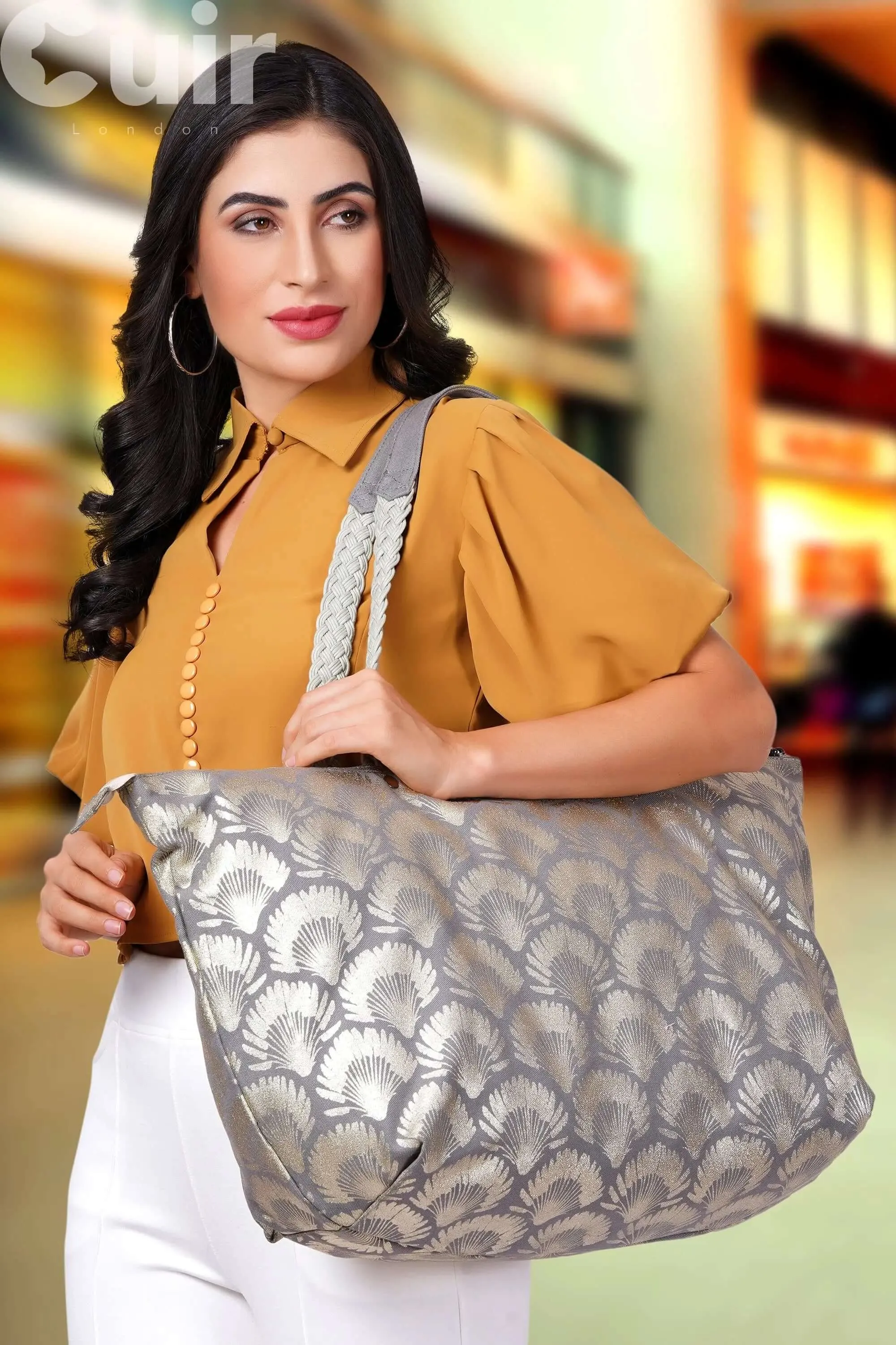 Lou Xor Printed Canvas Bag | Stylish Tote for Everyday Use