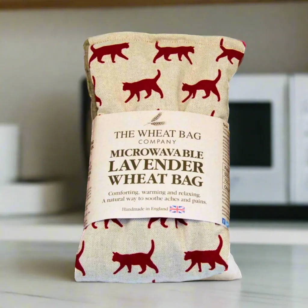 Microwavable Red Cat Wheat Bag