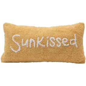 "Sun Kissed" Cotton Punch Hook Lumbar Pillow - 24" x 12"