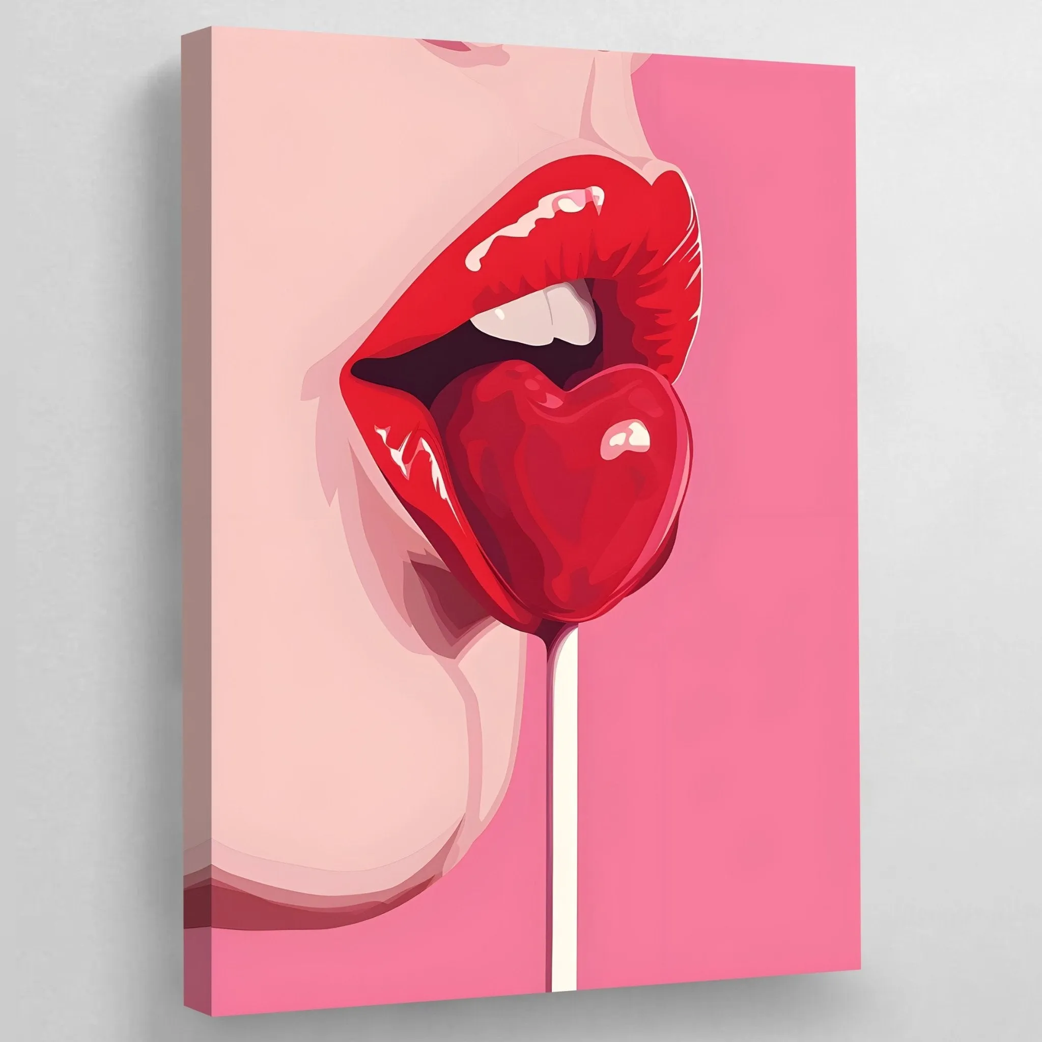 Sensual Lollipop Pop Art Canvas