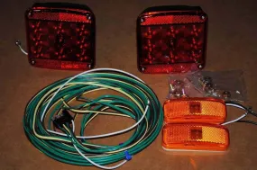 Square LED Light Package for Trailers by Dinoot Trailers