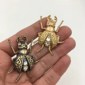 Stag Beetle Insect Pin or Brooch