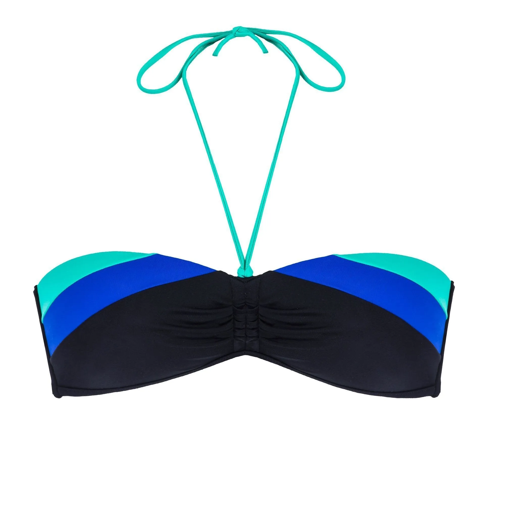 Women's Bikini Bandeau With Fixed Padded Cups Laeti Color Block